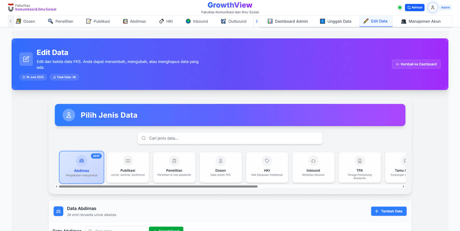 Edit Data