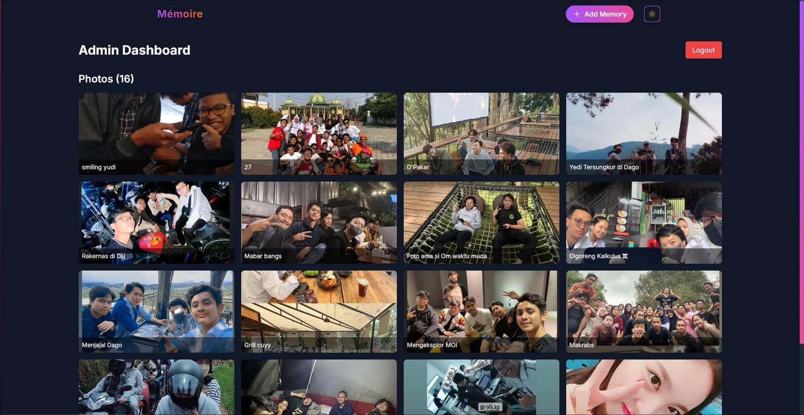 Admin Dashboard