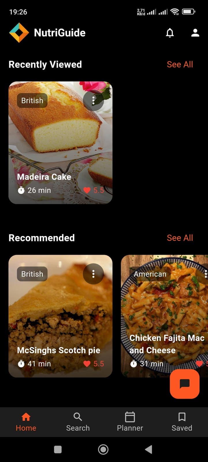 Home Screen