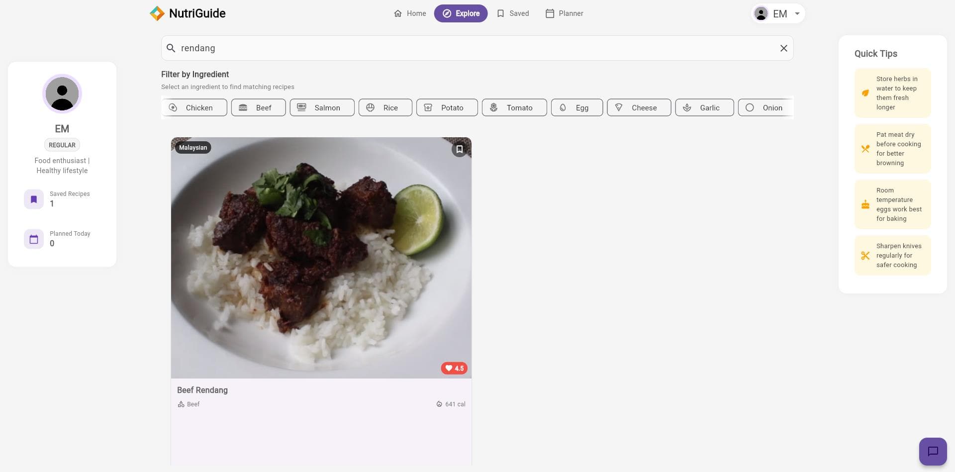Explore Recipes